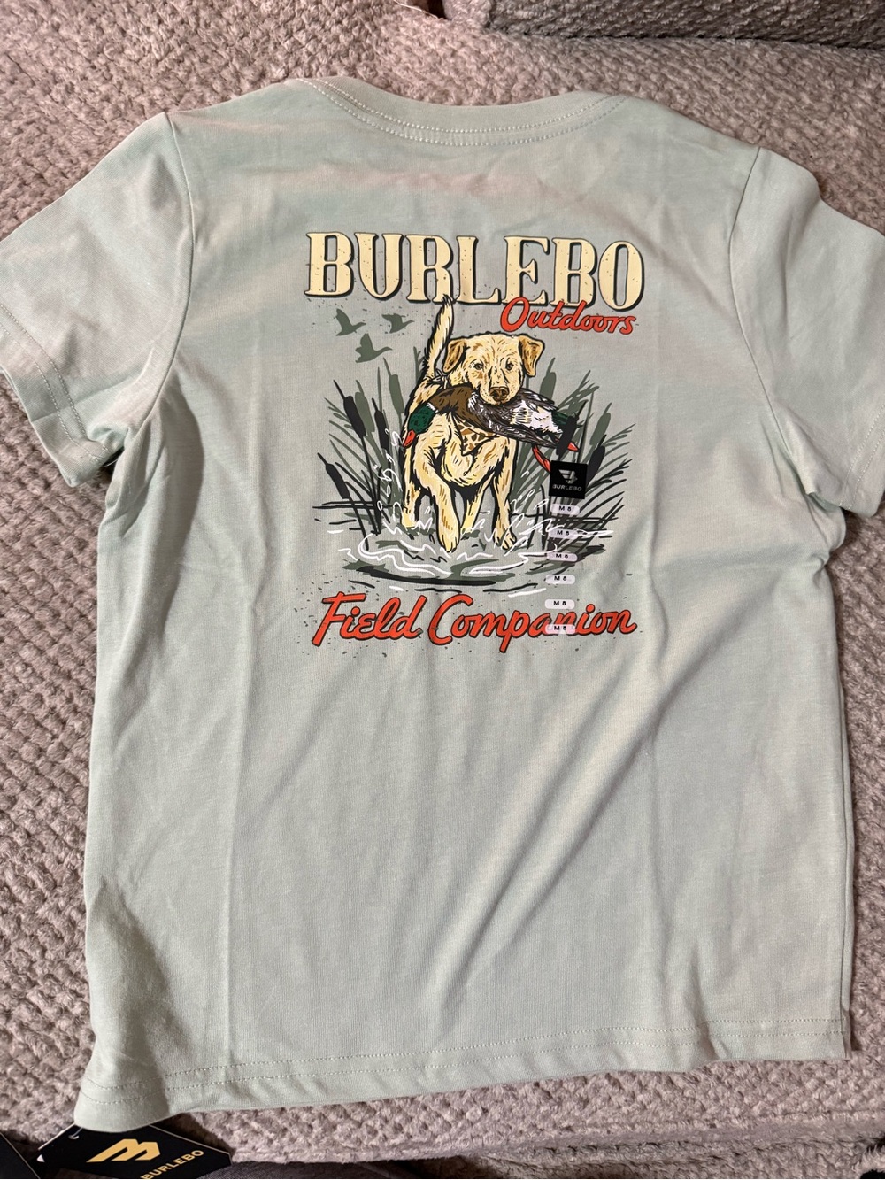 BURLEBO Kids' Sage Outdoors Graphic Tee NWT